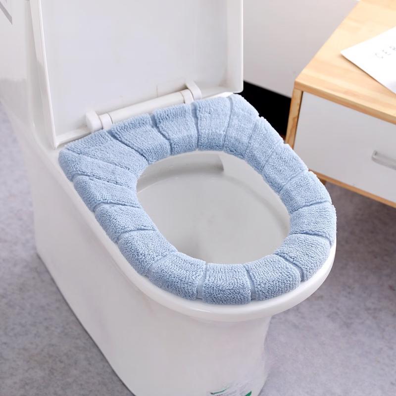 

Knitted Pumpkin Pattern 4-Piece Universal Toilet Seat Cover Set