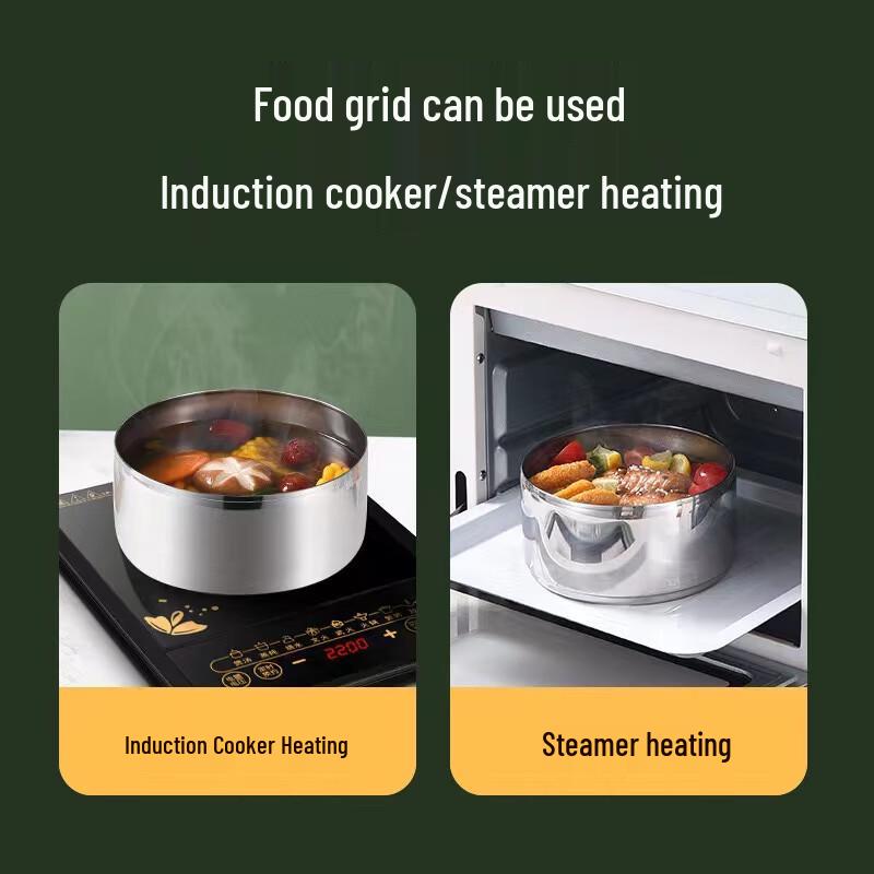 Shengjia 304 Stainless Steel Multi-layer Lunch Box with Handle