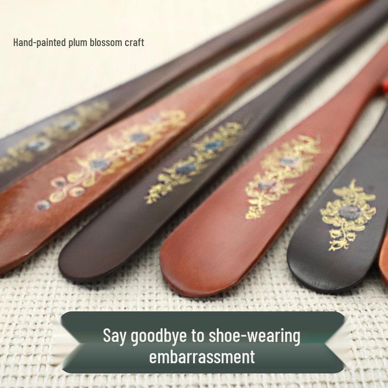 Long Handle Rosewood Shoehorn - Ideal for Pregnant Women