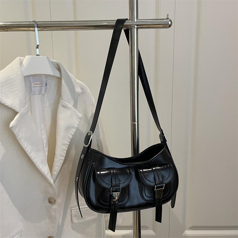 Simple Design Armpit Bag Autumn New Fashion Trend Versatile Dumpling Bag Single Shoulder Oblique Span Bag