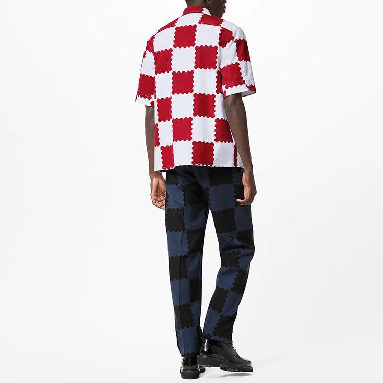 Louis Vuitton Shirt Men's Red White 1A9GS5