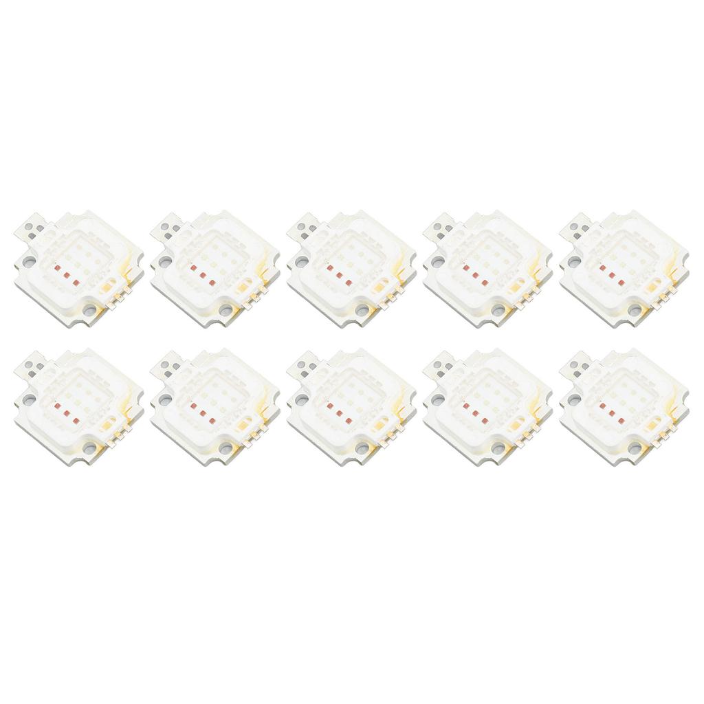 10Pcs COB Light Panel Emitter Components Diode Super Bright 10W RGB DIY Lighting Lamp Beads