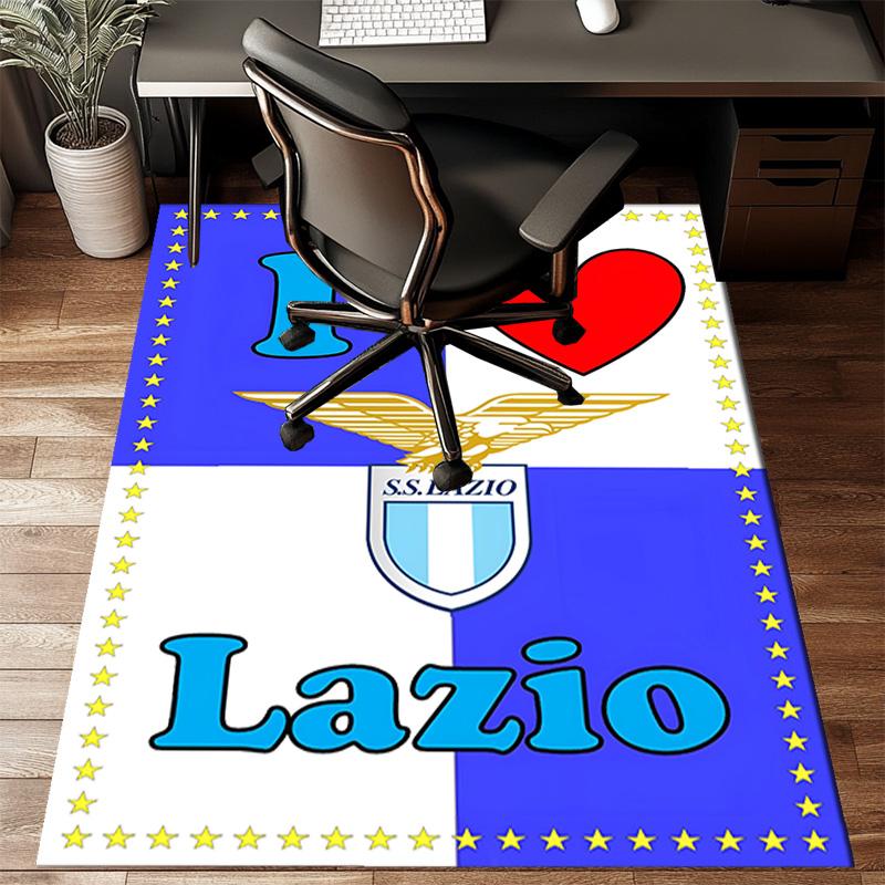 Lazio Football Club Emblem Rug Office Floor Mat - Machine Washable for Bedroom, bedroom, livingroom, Room Decor Fan Gifts Christmas