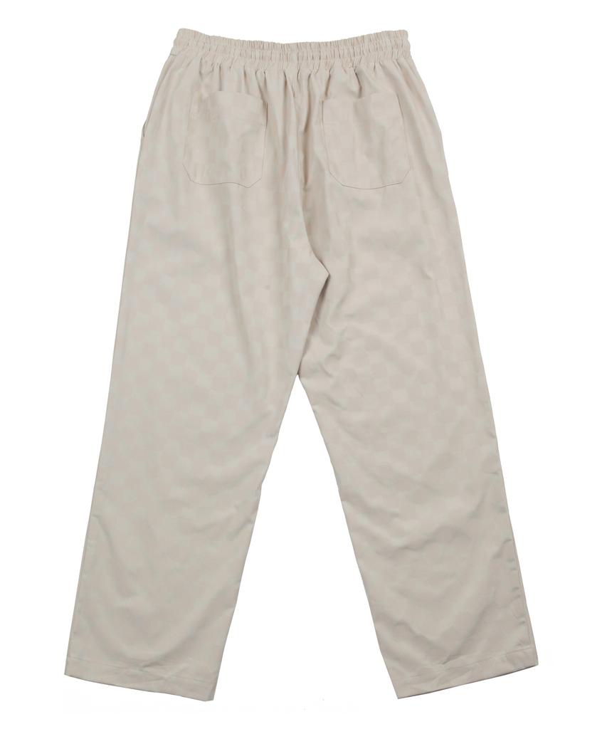 ARCANE FUNK Ivory Chess Wide Pants