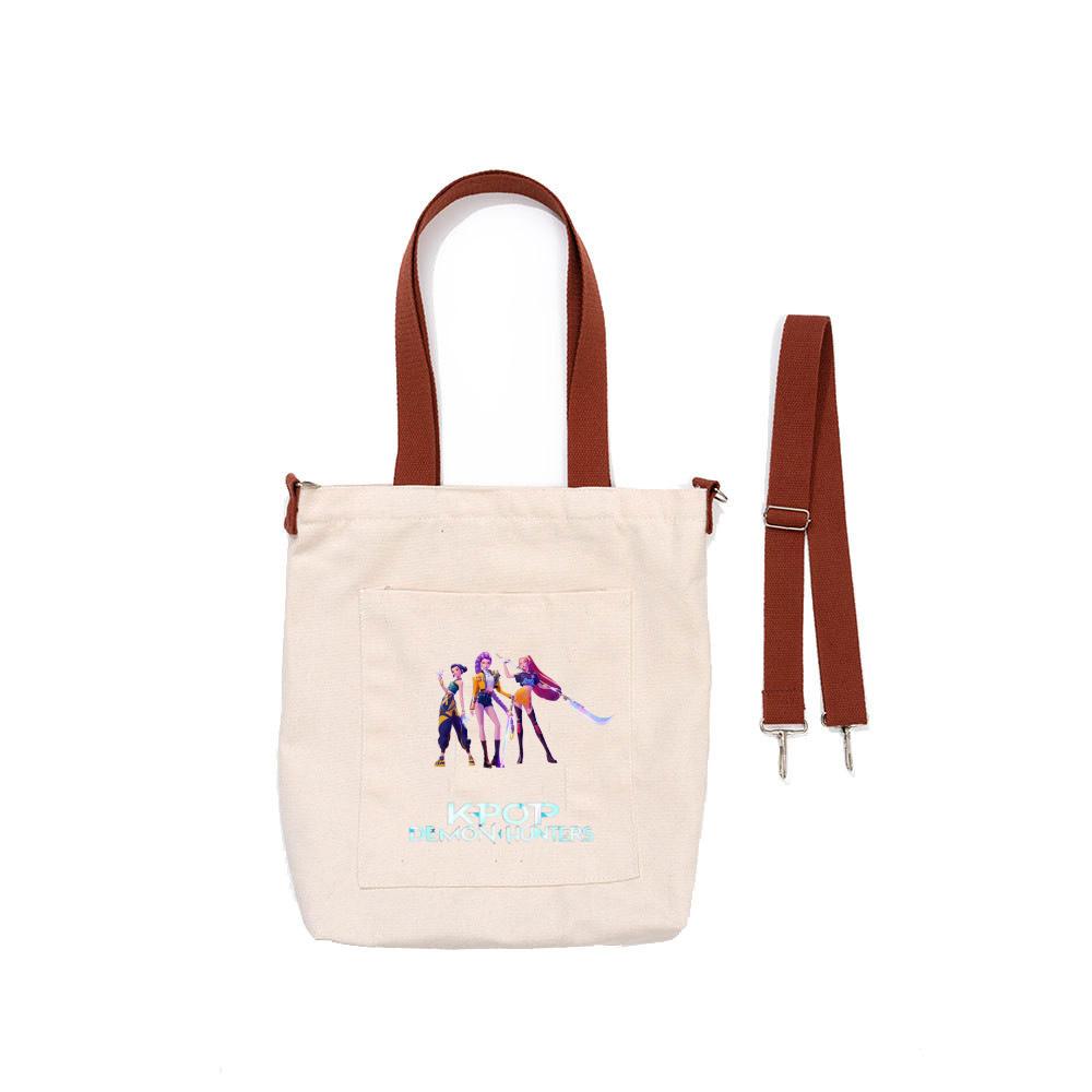 Kpop Demon Hunters canvas bag shoulder bag cartoon handbag multi-purpose crossbody KTY