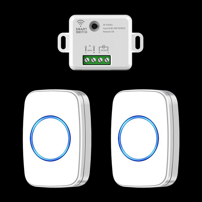 220V Wireless Remote Control Switch, No Wiring Needed, Master-Slave & Dual Control, Flexible Placement