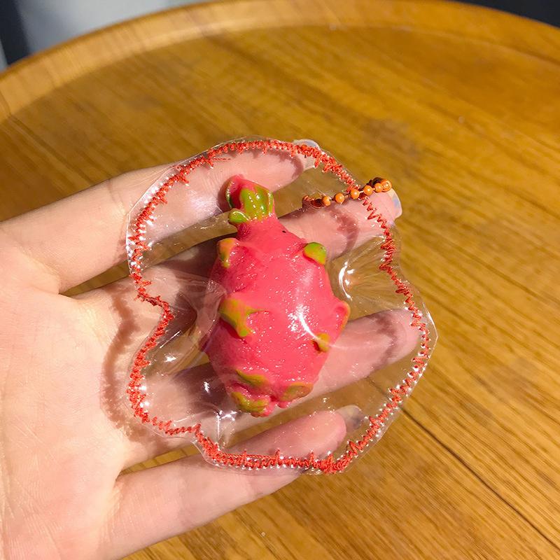 Simulation Strawberry Cake Squishy Sensory Fidget Toy Slow Rising Cream Souffle Ball Stress Relief Squeeze Decompression Toy