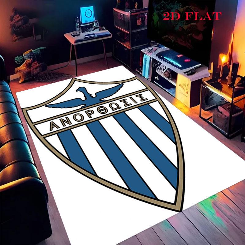 Anorthosis Famagusta FC Carpet Rug for Living Room Bedroom Home Sofa Decoration,Kids play Nonslip Floor Mat
