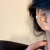 Korea Silver Color Sparkling Zircon Geometry Hollow Ear Cuff Fake Piercing Cartilage Clip Earrings for Women Party Daily Jewelry
