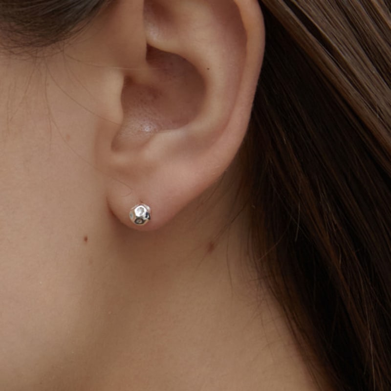 Primaute [SILVER925]Vintage Silver Ball Earring