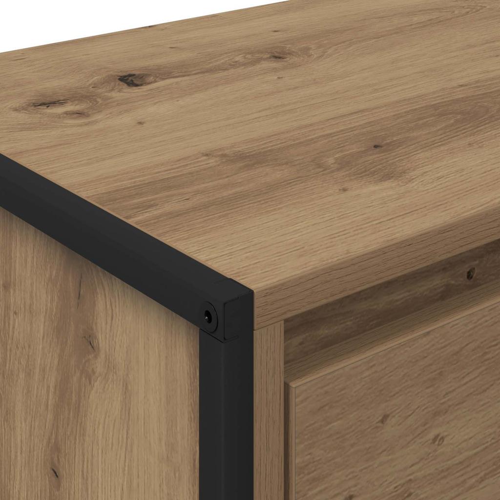 TV Cabinet Rustic Oak Style 100 x 36 x 49.5 cm Engineered Wood