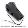 POG-MAX Zipper-Type Shift Lever Cover for DA16T Carry Truck/Super Carry - Black Leather, Black Stitching - QCPDTT-0084