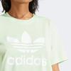 Adidas Originals Adicolor Letter Logo Print Round Neck Short Sleeve T-Shirt Women Tops Light-Green IN8436