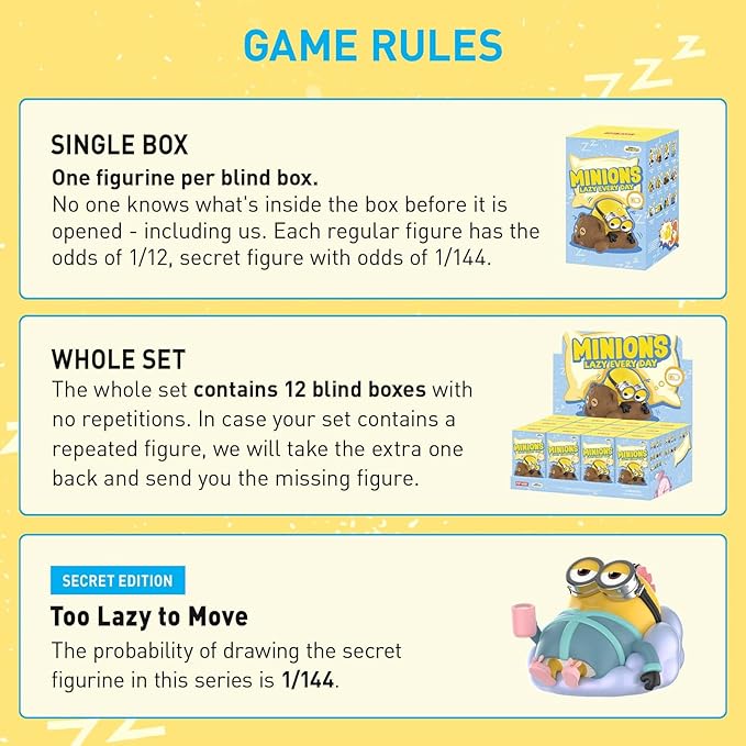 POP MART Universal Despicable Me 4 Series Figures, Universal Blind Box Figures, Holiday Birthday Gifts for Boys and Girls, Single Box