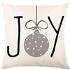 Christmas Pillow Cover Linen Printed Home Sofa Cushion Cover Living Room Bedroom Pillow Cover