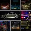 Reflective Car Motorcycle Bike Body Rim Stripe Tape Sticker Roll DIY Decal New