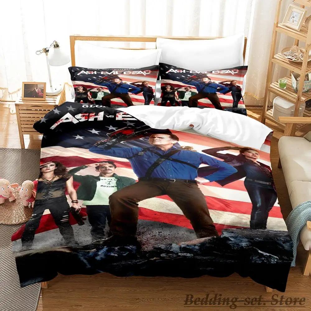 Ash VS Evil Dead Bedding Set Single Twin Full Queen King Size Bed Set Aldult Kid Bedroom Duvetcover Sets parure de lit