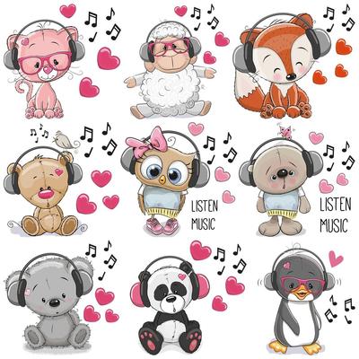 9 Stück/Blatt Tier Bügelbild Cartoon Eule Fuchs Panda Kleidung Aufkleber Wärmepresse Appliziert Diy Parches Ropa Aufkleber Patch