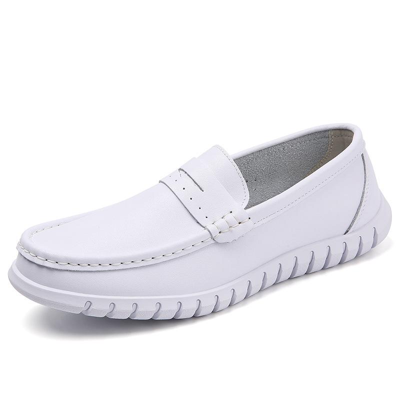 Male Nurse Shoes White Soft-soled Non-slip Hospital Work Shoes Breathable and Comfortable Men's Casual Platform Shoes