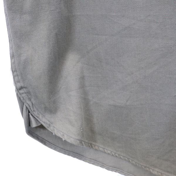 BIG MAC 60s Vintage Logo Embroidery Long Sleeve Shirt M Gray Men's Used