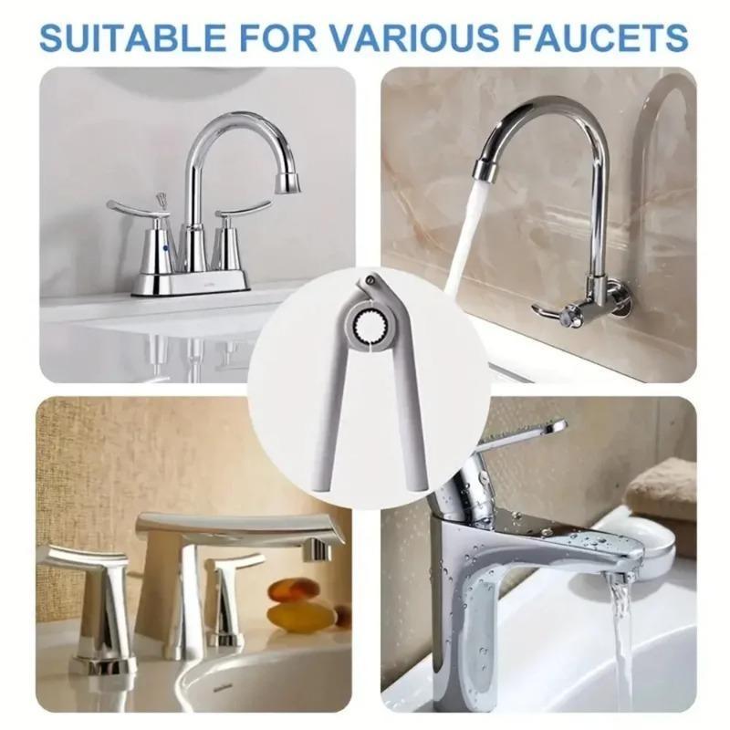 Faucet Aerator Wrench, Anti Slip Bubbler Removal Key, Multifunctional Disassembly Hand Tool for Kitchen Bathroom Sink Tap Faucet Maintenance