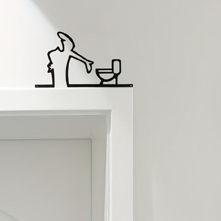 Stylish Iron Matchstick Man Party Homes Decoration Accent Reusable Crafted Art For Shelf Arrangements