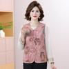 Women's Neo-Chinese Style Floral Button-Up Vest