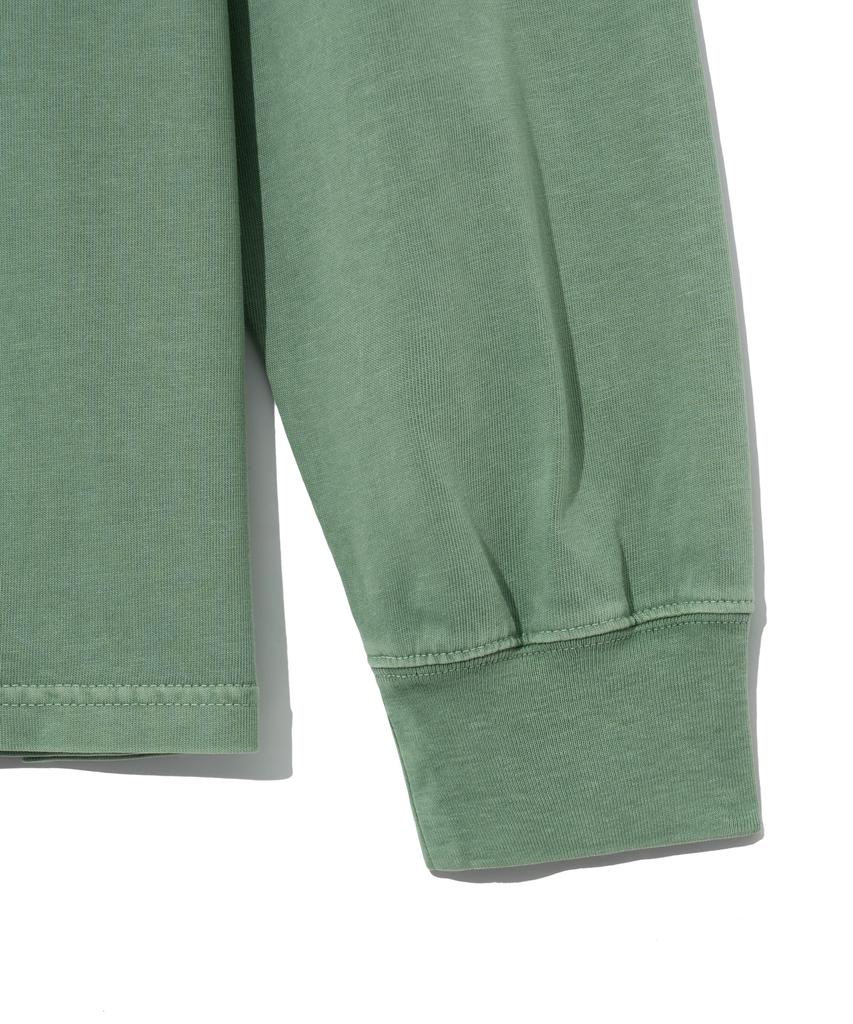 YALE Embroidery Dan Long Sleeve_Pigment Sage Green