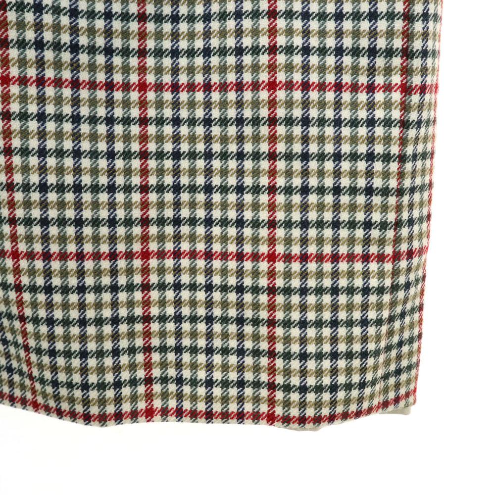 Aquascutum 70s Vintage made in England Check Pattern reversible Stainless collar coat Women Used