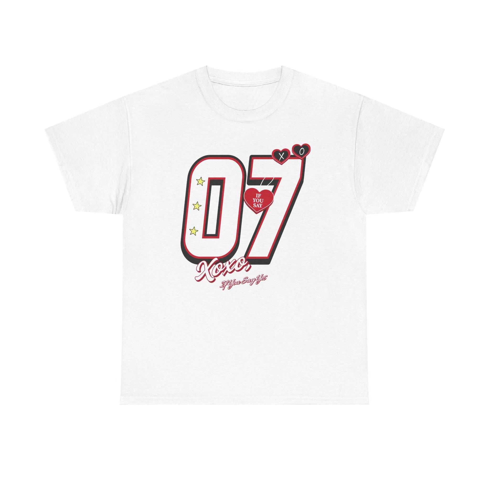 Kpop ENHYPEN 07 Xoxo Graphics T-shirt Men Women Summer Cotton Clothing Casual Fashion Round Neck Short Sleeve Casual Clothing 4XL