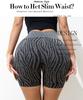 JYL Zebra Stripe Yoga Shorts Hip Lifting Tight Outfit