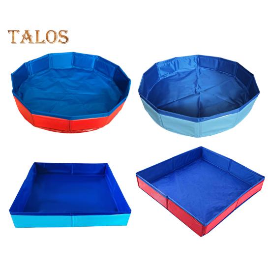 Skládací PVC Pískoviště Čtvercový Bazén na Hraní s Pískem pro Děti Domácí Mazlíčky Přenosná Plážová Hračka Pet Vana Zesílená Základna Opakovaně Použitelná Sada na Hraní s Pískem