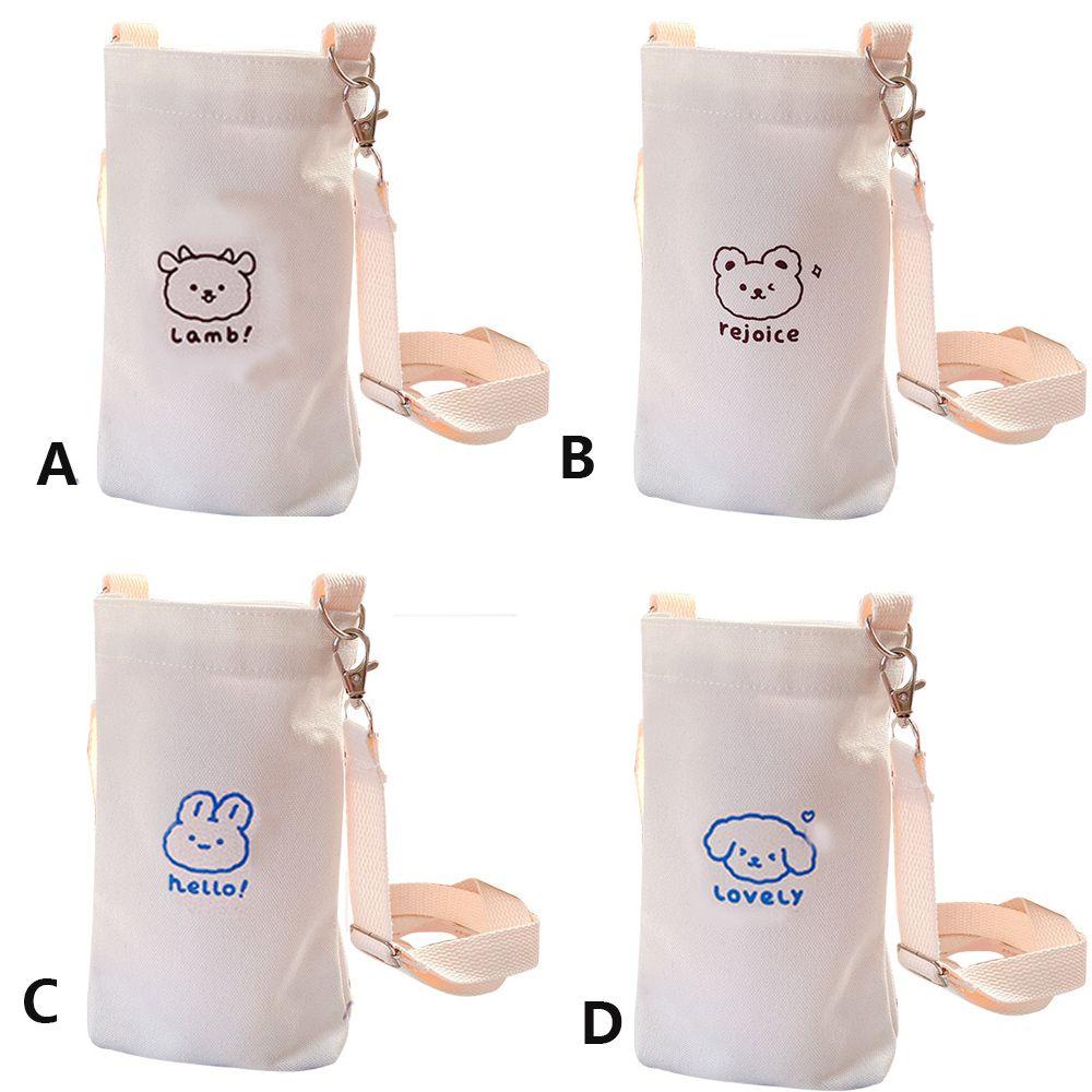 Cartoon Tragbarer Wasserbecher Ärmel Verstellbarer Schulter Crossbody Becher Flasche Riemen Reise Outdoor Becher Zubehör