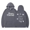 Oversized Hooded Sweatshirt With Graphic Print Teens Unisex Loose Fit Winter Streetwear