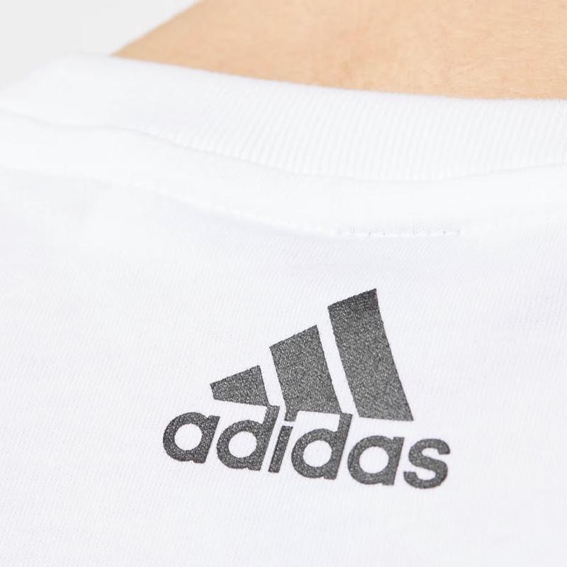 Adidas Sports Series Round Neck Fashion Versatile Short Sleeve Regular T-Shirt Women Tops White CE9202