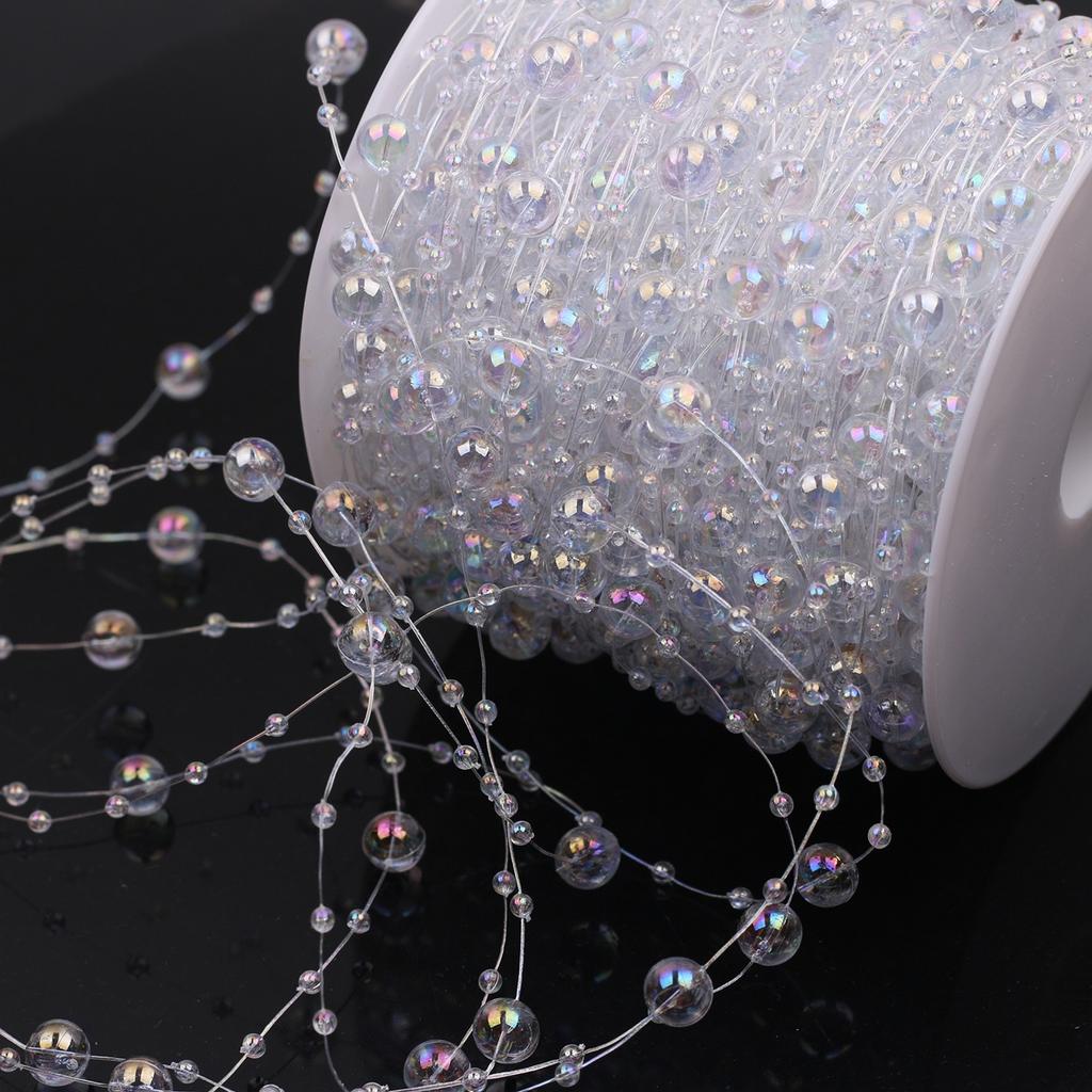 Faux Pearl Fringe Chain Artificial Pearls String DIY Handmade Jewelry Accessories Bridal Hair Accessories Bouquet Decor