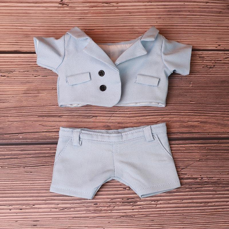 For 15cm 20cm Plush Cotton Doll Clothes Formal Suit Pants Set Plush Stuffed Doll Outfit Accessories Changjing Dress Game Toys