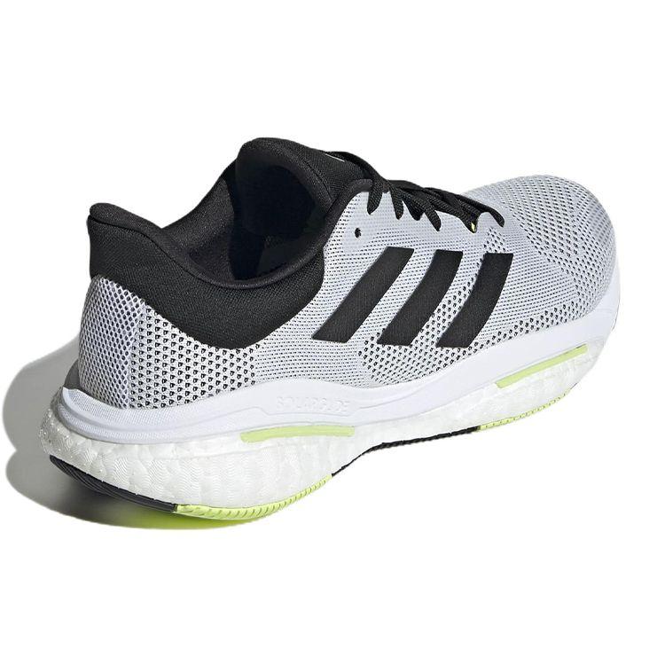 Adidas SolarGlide 5 White Pulse Lime Men Sneakers Cloud-White Core-Black GX5472
