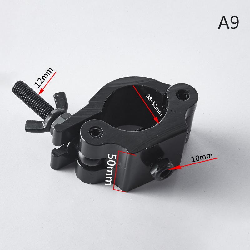 Aluminium Schwenkbare Gerüst Traversen Klemme Bühnenlichthaken Einzel-/Doppelring Schnallenkupplung Rohr 18 - 52MM Für Maximale Belastung 100kg