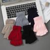 Gants Tricotés d'Hiver pour Adultes - Design Chaud Demi-Doigt