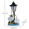 JYL TS/113,Outdoor Creative Meerkat Solar Light Figurine Resin Garden Animal Sculpture Home Decor Lamp
