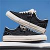 New Men's Classic Four Seasons Fashion Canvas Low Top Skateboarding Shoes Comfortable Soft Sole Sneakers