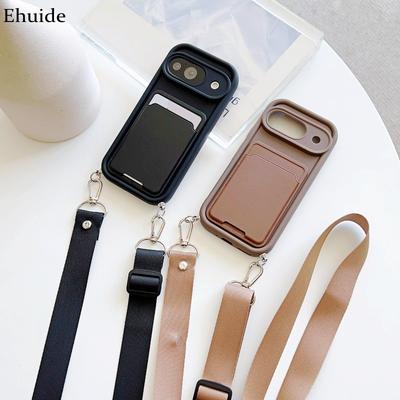 Portemonnaie-Gurt-Hülle Für Google Pixel 10 9 8 7 Pro XL 9A 8A 7A Pixel9 Google9 Kartenfächer Crossbody-Halsband Lanyard Weiche TPU-Abdeckung