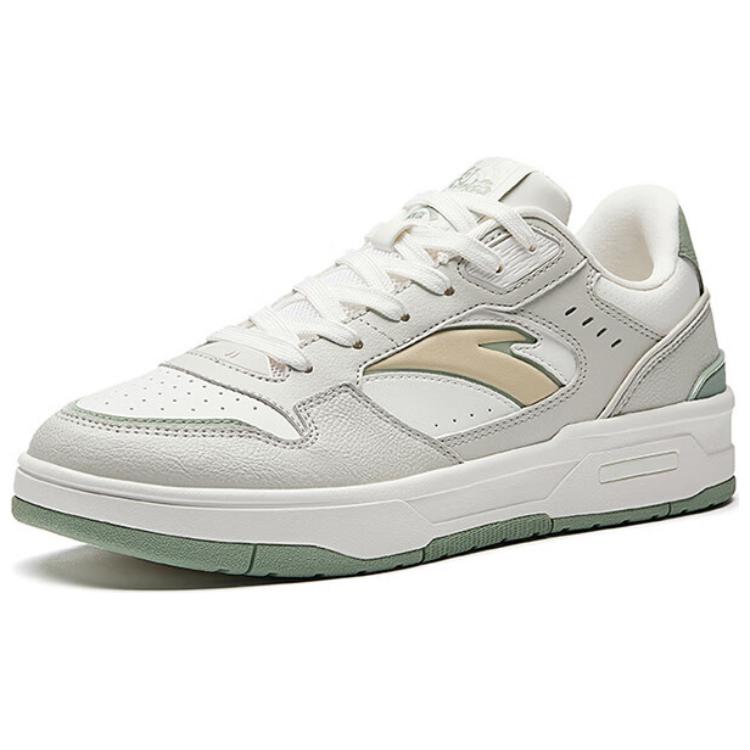 Anta Lieyan1.0 Slip Resistant, Lightweight, And Breathable Low Top Skateboard Shoes Men's Gray Cyan Sneakers 112528091-4