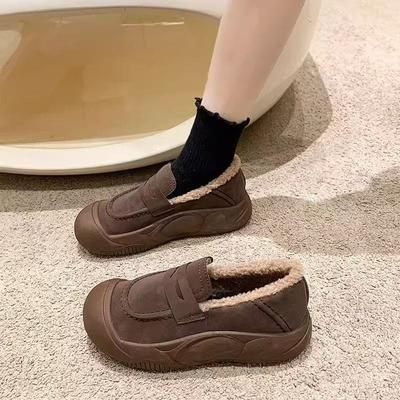 Zimowe Nowe Bawełniane Buty na Grubej Podeszwie Casualowe Miękkie Podeszwy Antypoślizgowe Mokasyny Zimowe Buty Mamy Modne Buty Damskie De Mujer