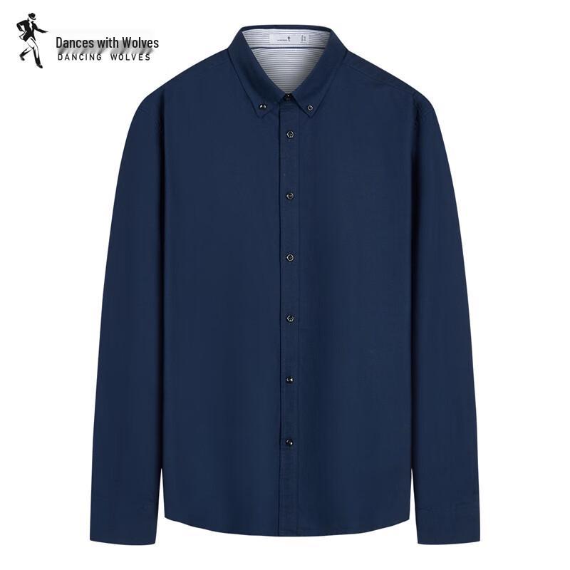 Men s Pure Cotton Long Sleeve Business Shirt L
