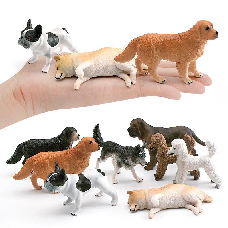 Simulated Animal 8 Pet Dog Toys Golden Retriever Labrador Husky Shiba Bullfighting White Poodle