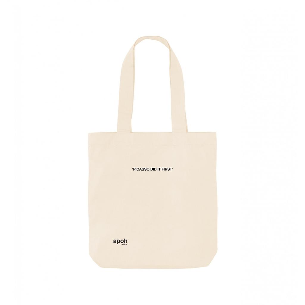 Apoh Did It First Slogan Picasso Tote Bag