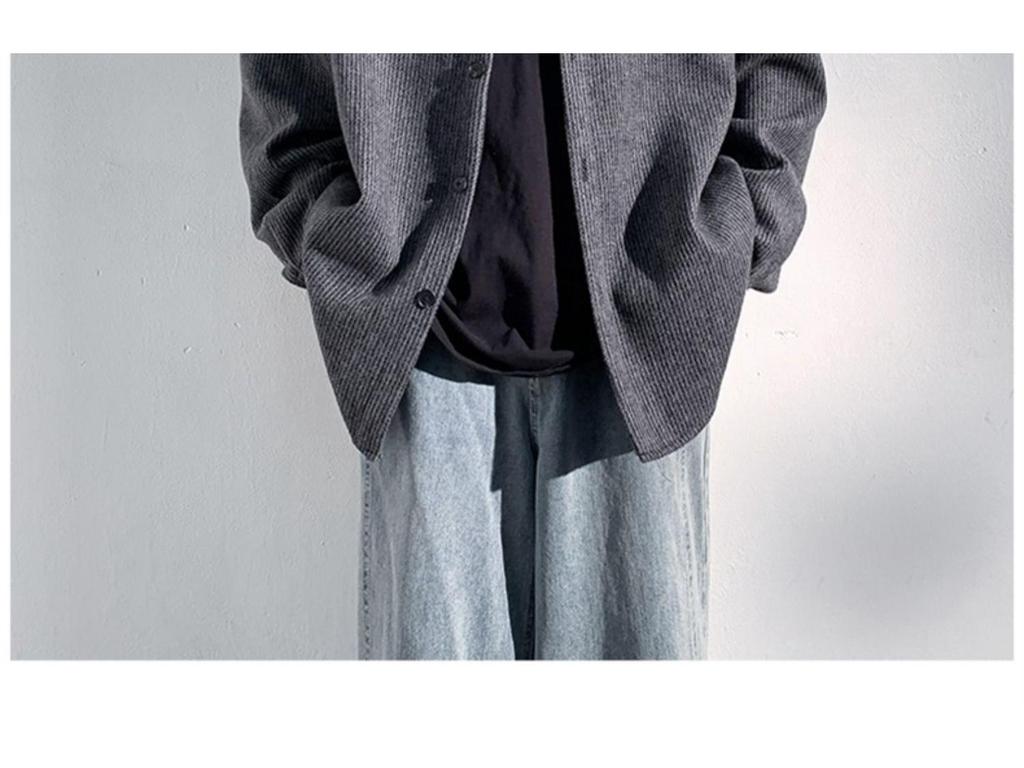 Men's Wool Coats - New Spring/Autumn Styles, Loose Fit, Retro, High-End Trendy Casual Lapel Jackets