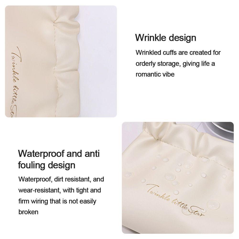 PU Leather Coin Purse Self-closing Lipstick Cosmetic Bag Travel Accessories Shrapnel Bag